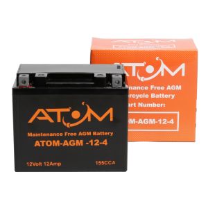 YTZ12-BS - Atom AGM Motorcycle Battery 12V 12Ah