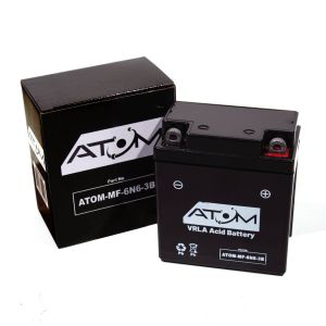 6N6-3B - Atom AGM Motorcycle Battery 6V 6Ah 50CCA