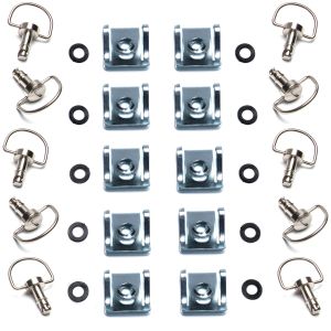 Dzus Fairing D Ring Quick Release 17mm Stud - Pack of 10