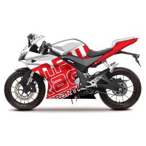 Yamaha YZF R125 2014-2018 MPW Red/White Race Replica Painted Decal Fairing Kit