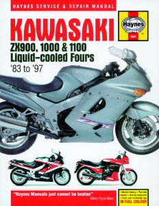 Kawasaki ZX900, 1000 & 1100 Liquid-cooled Fours (83 - 97) Haynes Repair Manual