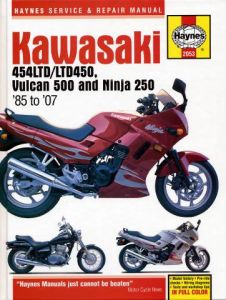 Kawasaki 454LTD/LTD450, Vulcan 500 & Ninja 250 (85 - 07) Haynes Repair Manual