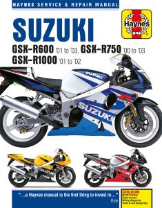 Suzuki GSX-R600 (01 - 03), GSX-R750 (00 - 03), GSX-R1000 (01 - 02) Haynes Repair