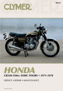 Honda CB350-550CC Sonic Fours Motorcycle (1971-1978) Service Repair Manual