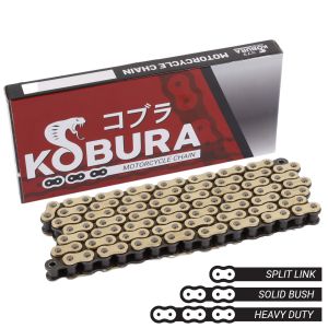 Kobura 428x118 - Heavy Duty Drive Chain Gold/Black