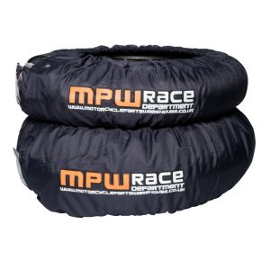 MPW Race Dept Analog Pro Tyre Warmers for Supermotos 120 / 160 - Dark Grey