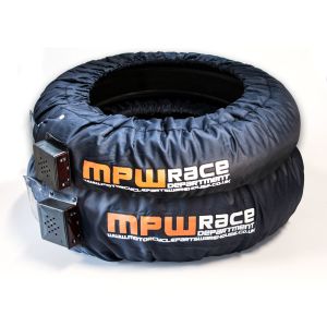 MPW Race Dept Digital Superbike Tyre Warmers 120/180-190 - EU Plug (Orange)