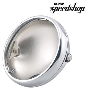 Universal Replacement 7 Inch Headlight Bowl Shell Case - Chrome