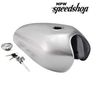 Cafe Racer Fuel Gas Tank 9L / 2 Gallons - Silver