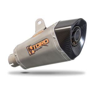Toro LH HexCone Silencer, Stainless w/ Carbon Cap - 51mm Clamp Fit