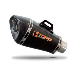 S1000RR 10-14 /R 12-14 - Toro HexCone Silencer, Matt Carbon 60mm Clamp Fit