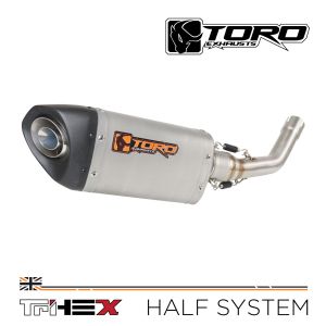 Vespa GTS 125/250/300 - Toro Exhaust Link Pipe, w/ Stainless TriHex Silencer