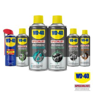 WD40 Chain Lube, Cleaner, Polish, Silicone Shine, Brake Cleaner, Original Lube