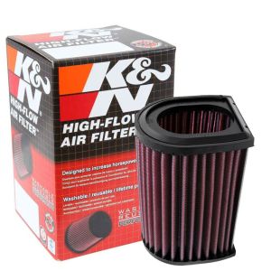 K&N Reusable High-Flow Performance Motorcycle Air Filter - YA-1301