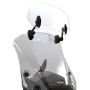 MPW Small Motorcycle Clip-on Clear Windshield Extension/Screen Deflector