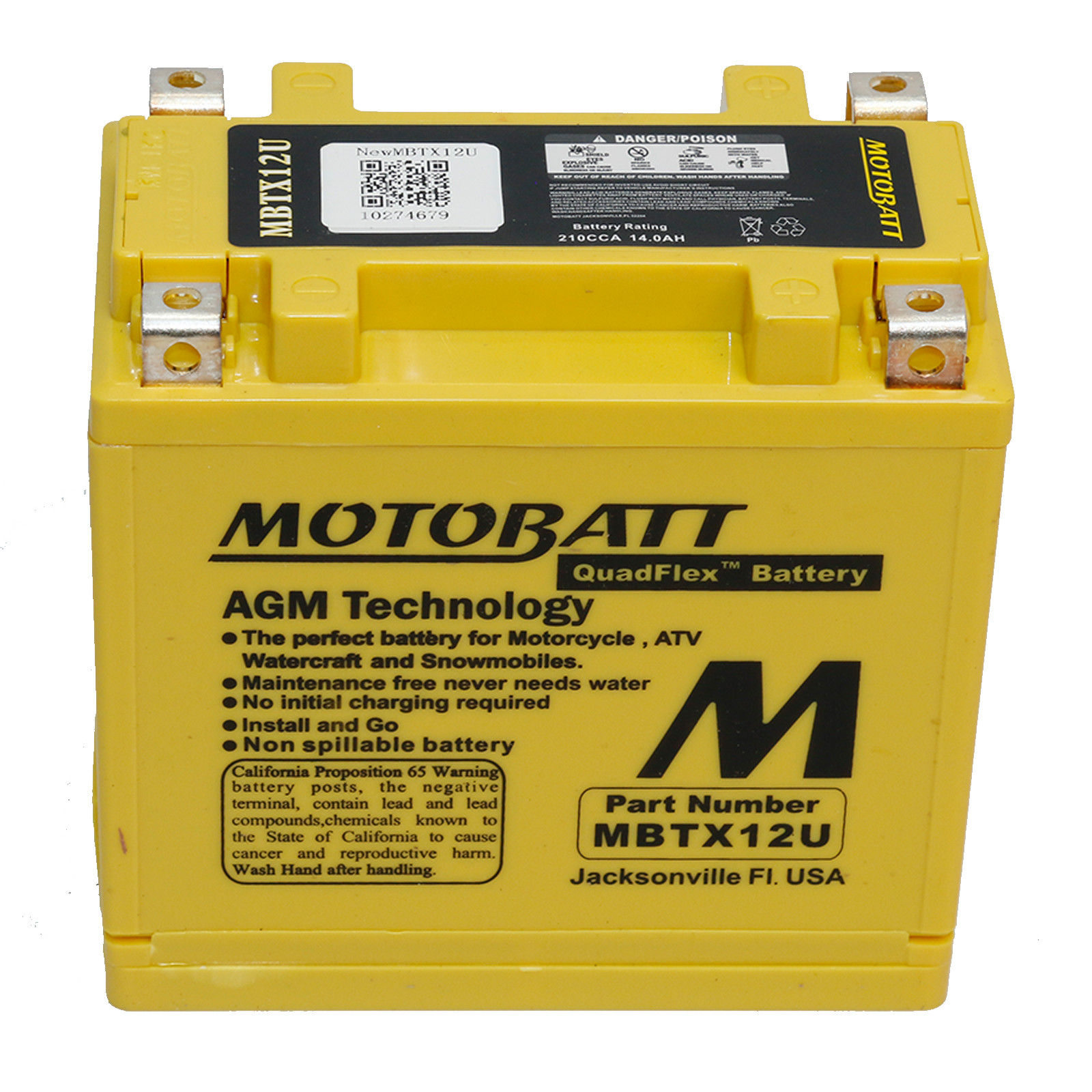 MotoBatt Motobatt Battery For Yamaha TDM 850 1993 