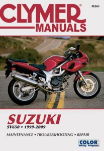Suzuki SV650 Series Motorcycle (1999-2009) Service Repair Manual
