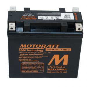 MBTX20UHD - Motobatt AGM Motorcycle Battery 12V 21Ah