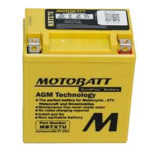 MBTX7U - Motobatt AGM Motorcycle Battery 12V 8Ah