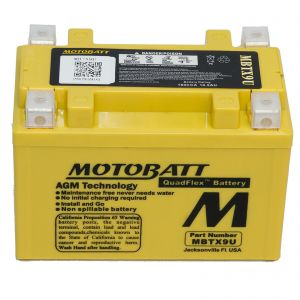 MBTX9U - Motobatt AGM Motorcycle Battery 12V 10Ah