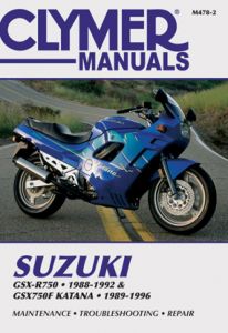Suzuki GSX-R750 (1988-1992) & GSX750F Katana (1989-1996) Motorcycle Service Repa