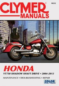 Honda VT750 Shadow Shaft Drive Motorcycle, 2004-2013 Clymer Repair Manual
