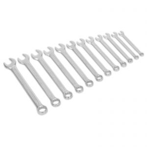 Sealey AK6325 Combination Spanner Set 12pc | Cold Stamped Metric