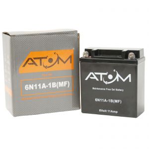6N11A-1B - Atom Gel Motorcycle Battery 6V 11Ah
