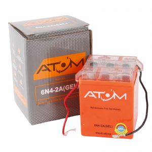 6N4-2A - Atom Gel Motorcycle Battery 6V 4Ah