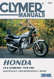 Honda CX and GL500/650 Motorcycle (1978-1983) Service Repair Manual
