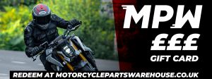 Motorcycle Gift Card / Voucher £10 - £500