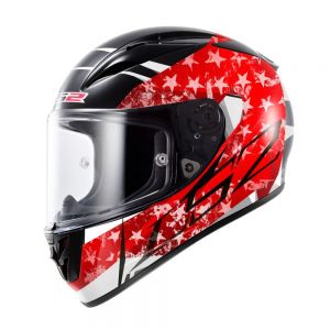 LS2 FF323 Arrow R Motorcycle Helmet Stride Black Red - S / Small