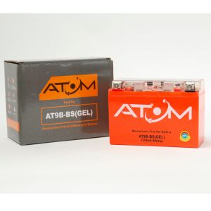 YT9B-BS - Atom Gel Motorcycle Battery 12V 8Ah