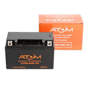 YTZ10S - Atom AGM Motorcycle Battery 12V 8.6Ah