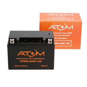 YTZ12S - Atom AGM Motorcycle Battery 12V 10.5Ah