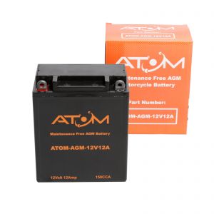 12N12A-4A-1 - Atom AGM Motorcycle Battery 12V 12Ah