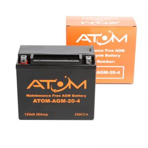 YTX20-BS - Atom AGM Motorcycle Battery 12V 20Ah