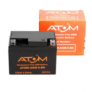 YTX4L-BS - Atom AGM Motorcycle Battery 12V 4.2Ah