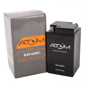 B49-6 - Atom Gel Motorcycle Battery 6V 10Ah
