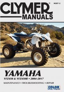 Yamaha YFZ450 & YFZ450R ATVs (2004-2017) Service Repair Manual