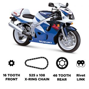 D.I.D Chain & Sprocket Kit - Suzuki GSX-R 600 1997