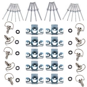 Dzus Fairing D Ring Quick Release 17mm Stud - Pack of 10