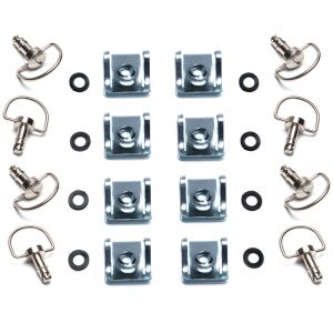 Dzus Fairing D Ring Quick Release 17mm Stud - Pack of 8