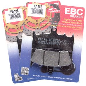 EBC FA188 Replacement Organic Full Front Brake Pad Set