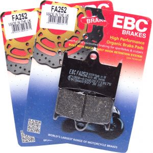 EBC FA252 Replacement Organic Full Front Brake Pad Set