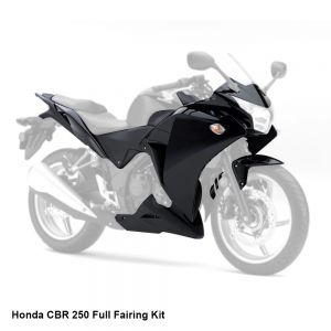 Honda CBR 250 11-13 Full Fairing Kit (26 Pieces) - Black
