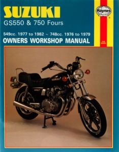 Suzuki GS550 (77 - 82) & GS750 Fours (76 - 79) Haynes Repair Manual