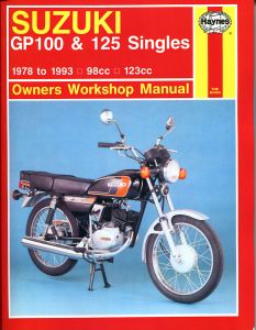 Suzuki GP100 & 125 Singles (78 - 93) Haynes Repair Manual