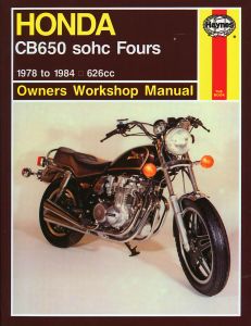 Honda CB650 sohc Fours (78 - 84) Haynes Repair Manual