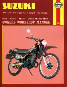 Suzuki 100, 125, 185 & 250 Air-cooled Trail bikes (79 - 89) Haynes Repair Manual